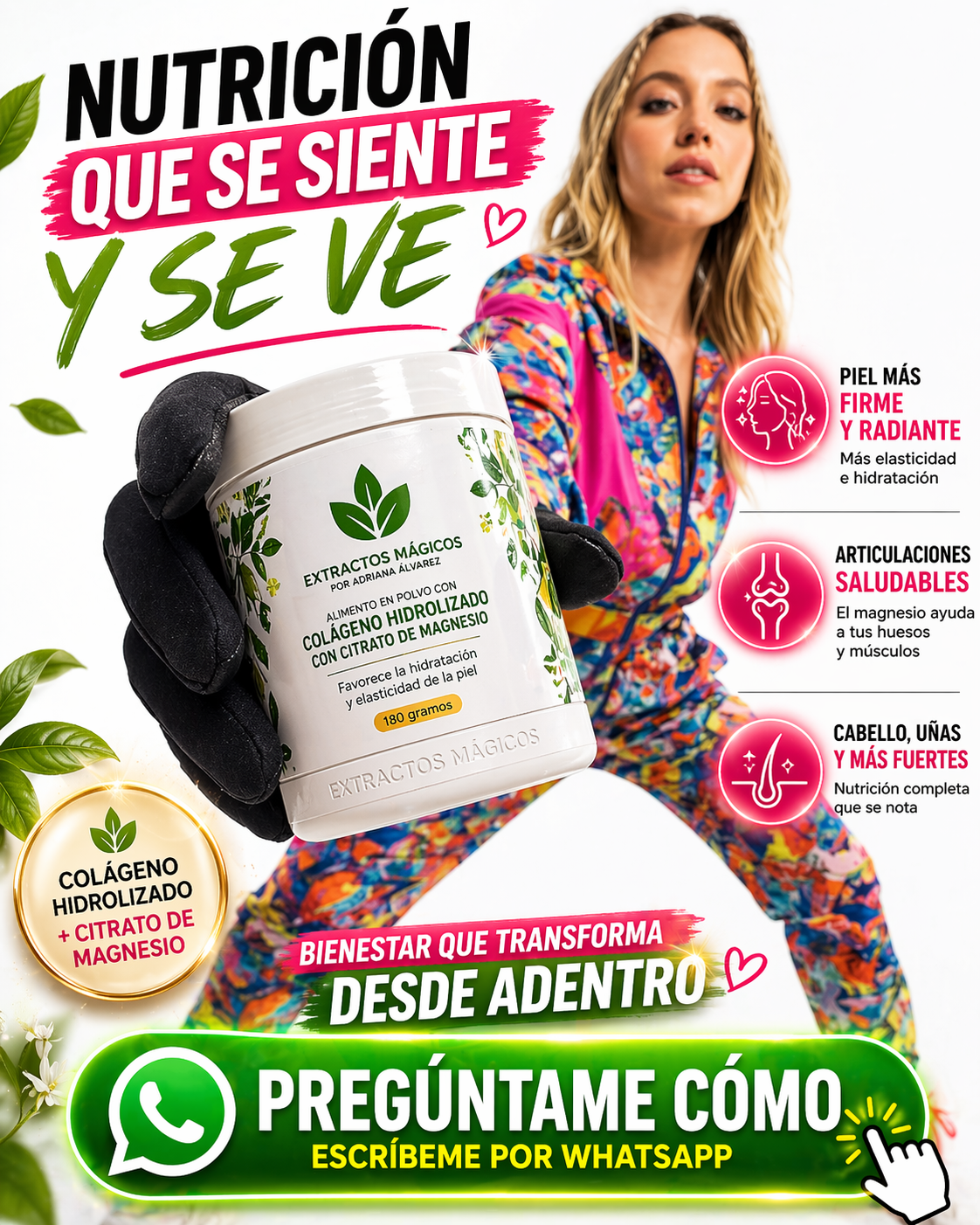 Extractos mágicos® | Colágeno en polvo con Citrato De Magnesio