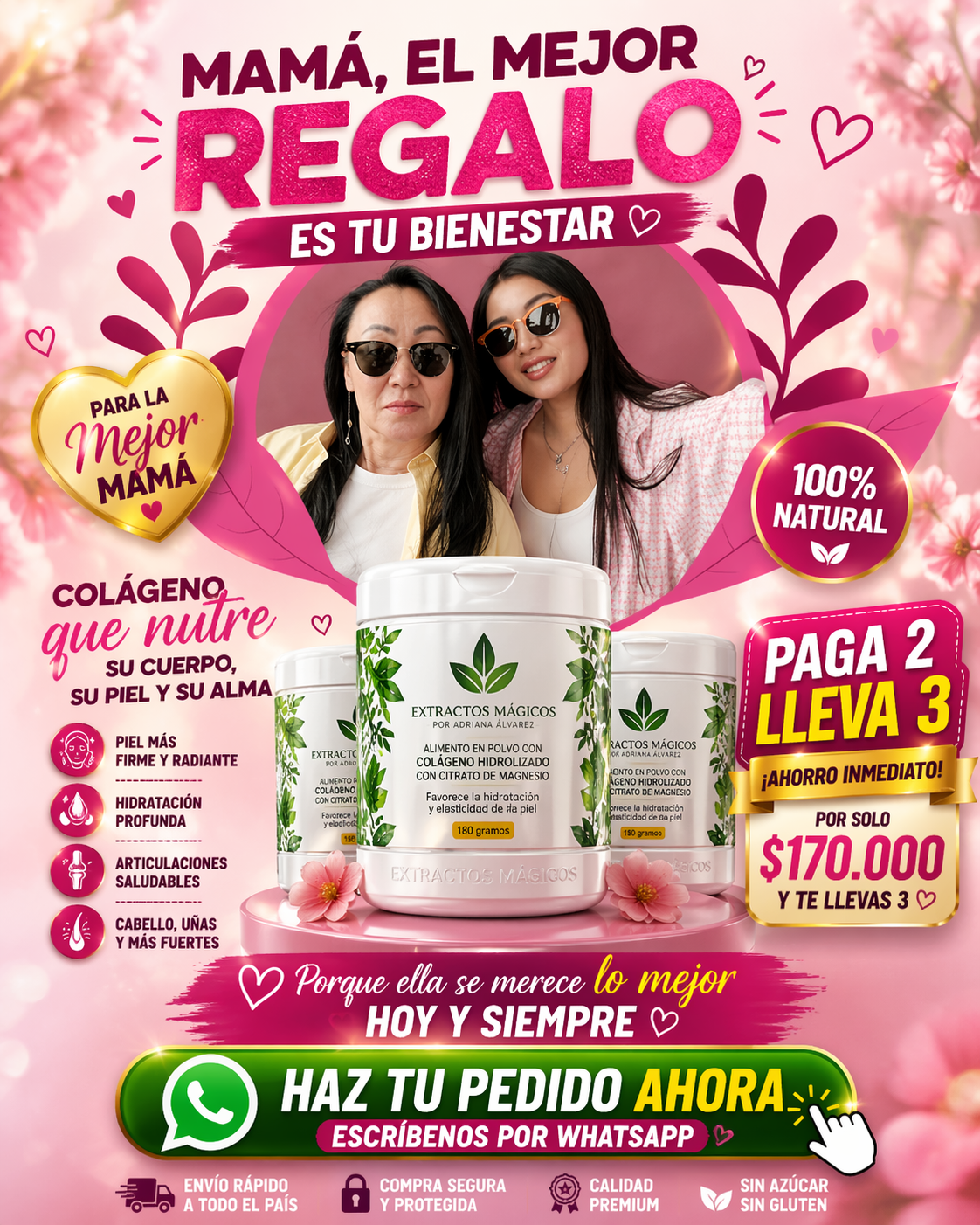 Extractos mágicos® | Colágeno en polvo con Citrato De Magnesio